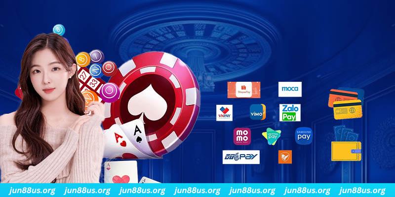 Nạp Tiền Jun88 - Hướng Dẫn Nhanh Thao Tác Trong Tích Tắc 6 Sử dụng ví điện tử đã liên kết để thực hiện nạp Jun88